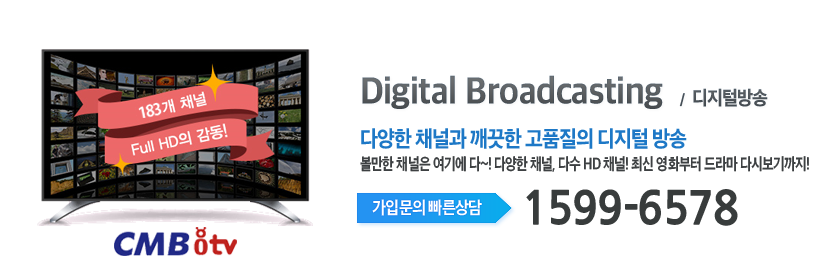 CMB 세종방송 디지털방송 메인